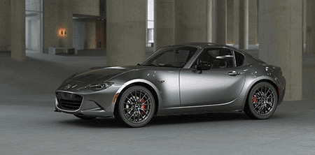 Mazda MX-5 RF 2025 grise 3/4 avant
