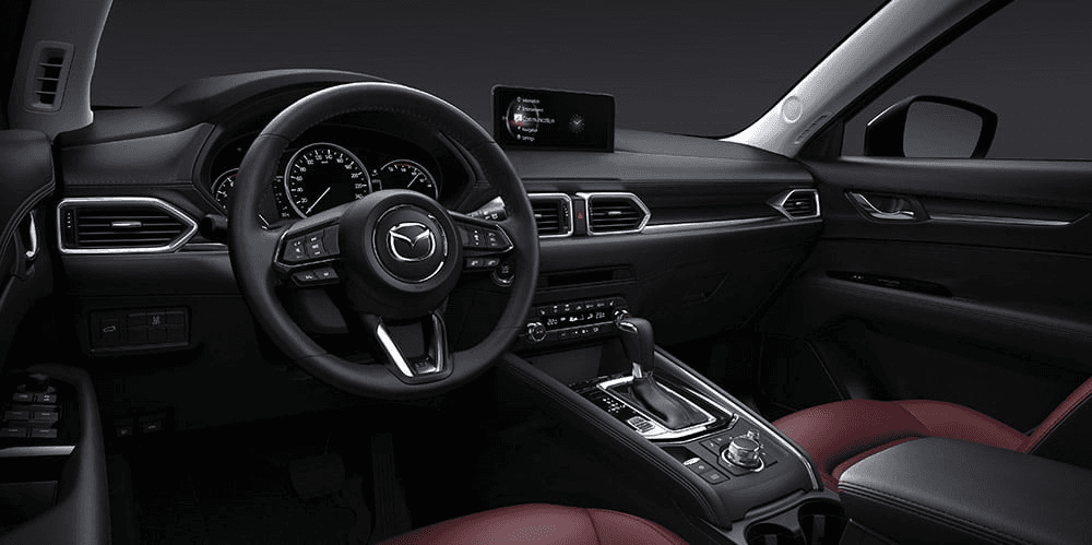Habitacle avant du Mazda CX-5 Kuro 2025.